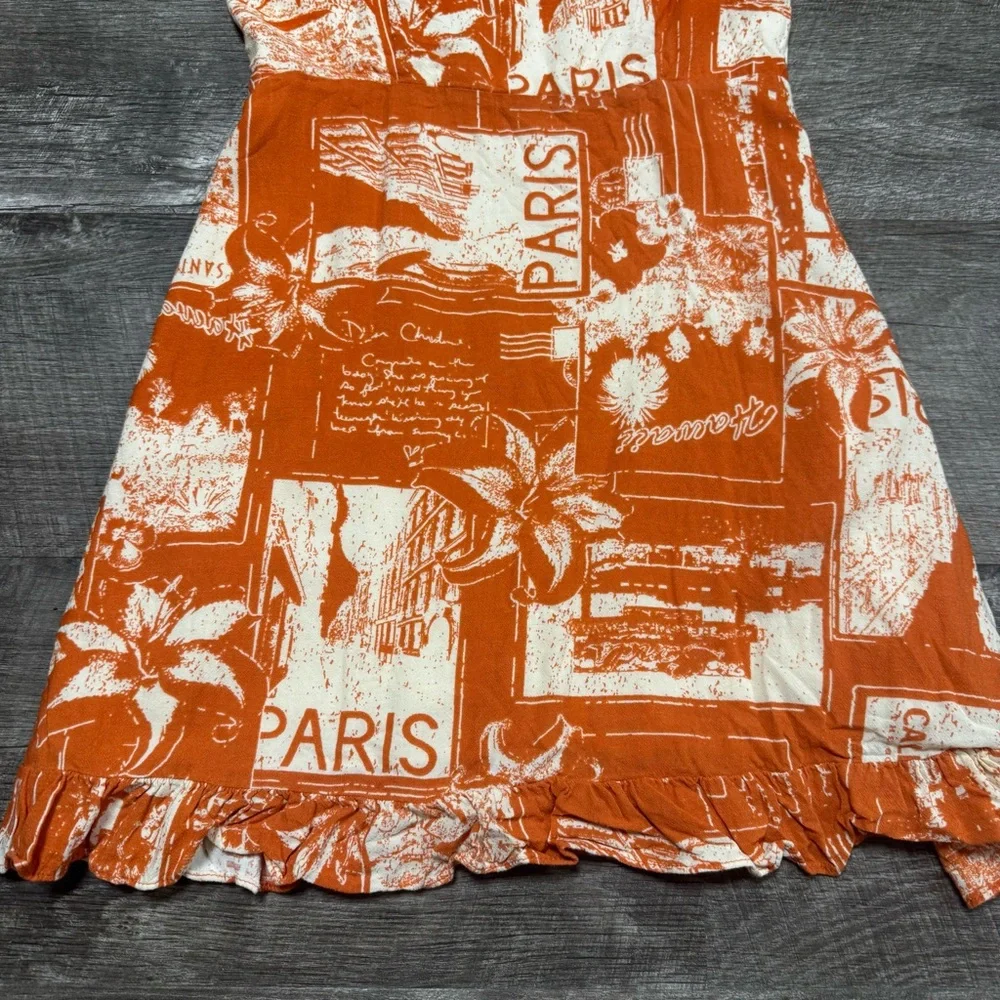Urban Outfitters Jolene Linen Mini Dress Size Small
